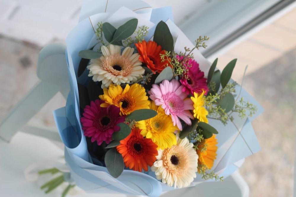 Букет цветов из: Герберы в Охе