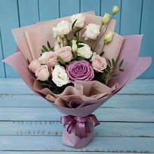 Букет цветов из:  Розы и Лизиантусы #REPLACE_PRED# Охе