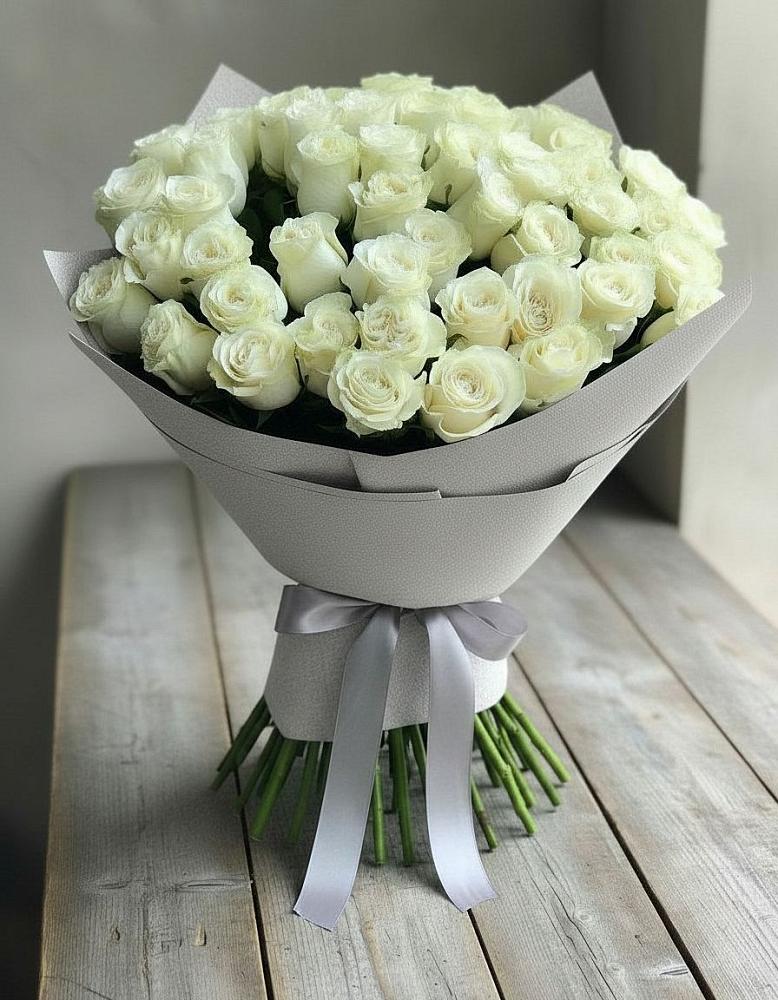 Букет 35 Белых роз в Охе