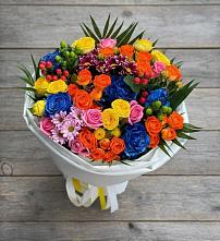 Букет цветов из:  Розы и Хризантемы в Охе