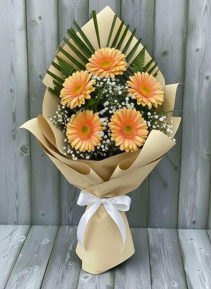 Букет цветов из: Герберы в Охе