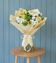 Букет цветов из:  Хризантемы и Розы #REPLACE_PRED# Охе